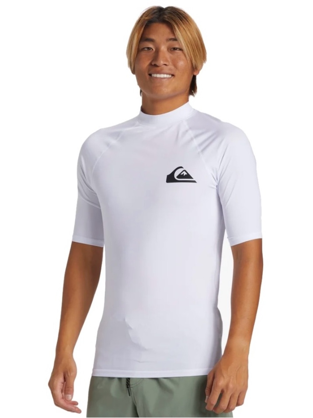 Quiksilver Men’s White Short Sleeve Rash Guard